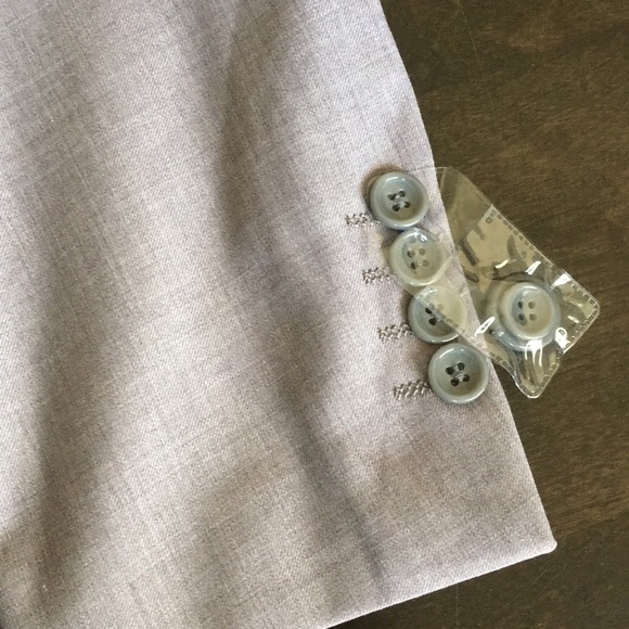 YFFUSHI Mens Light Grey M One-Button 3 Piece Suit - Picture 5 of 8